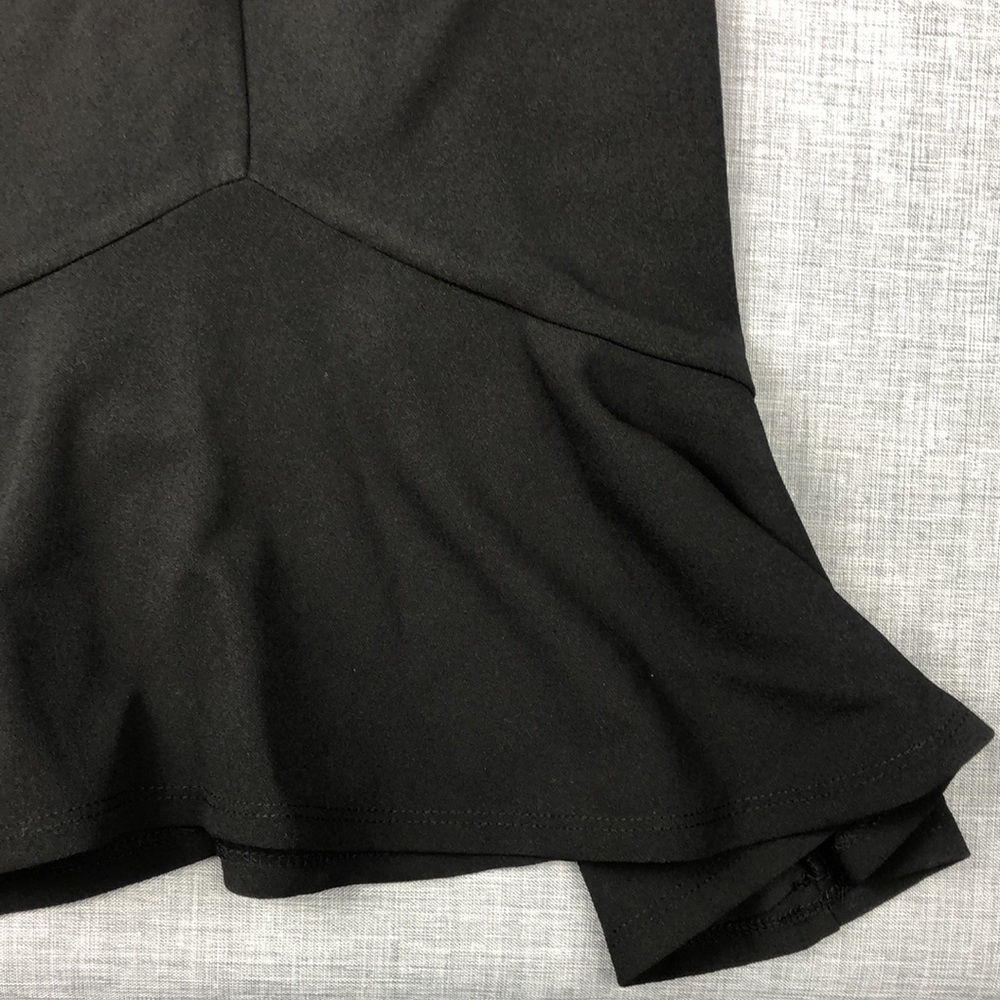 City Studio Black Ruffle Mini Dress Juniors Sizes 5, 7 & 9 - Picture 4 of 6